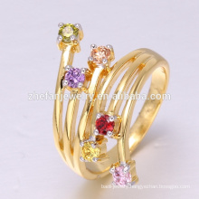 china factory direct wholesale jewelry CZ ring 18K Gold exported to worldwide